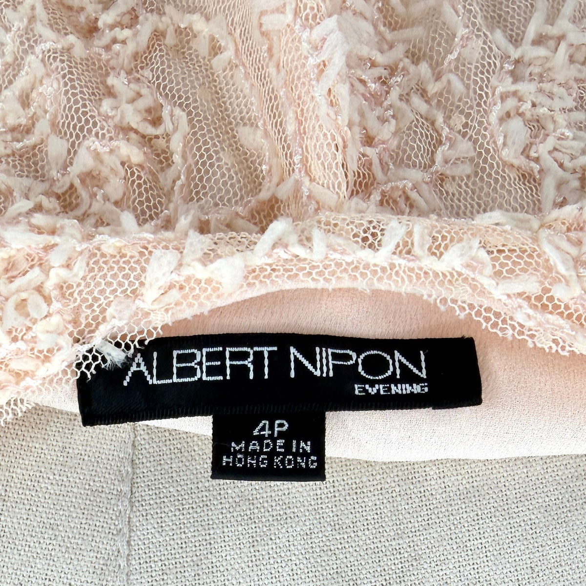 Vintage 90s Albert Nipon Evening Blush Pink Lace Skirt Blouse Set