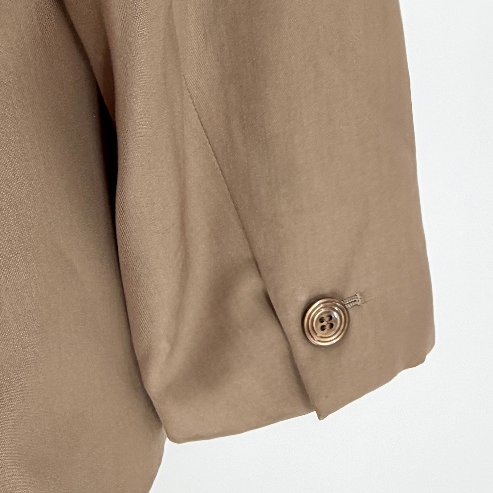 Vintage 90s Féraud Beige Tailored 100% Wool Blazer