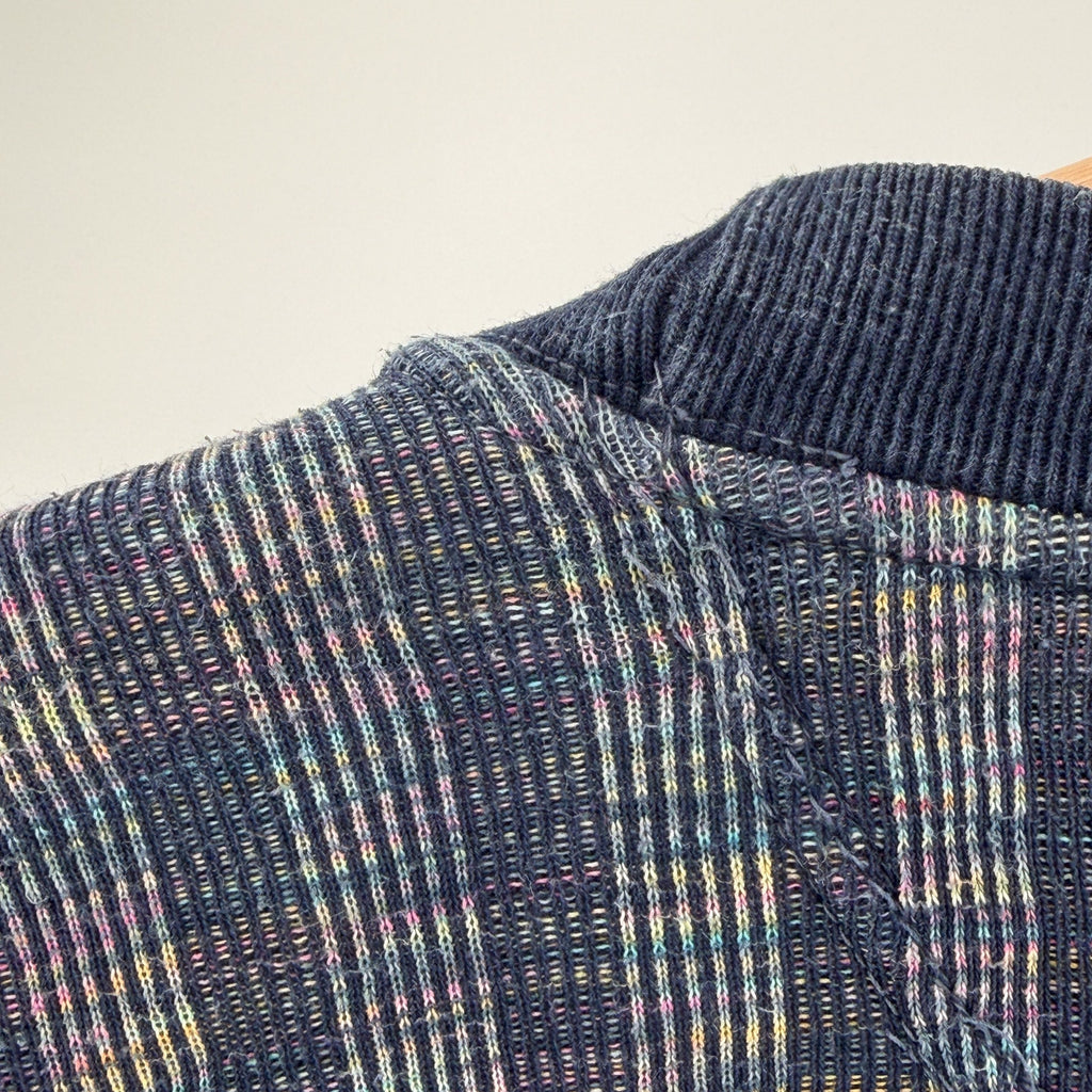 Vintage 90s Pepe Jeans London Blue 100% Cotton Rainbow Striped Pocket Shirt