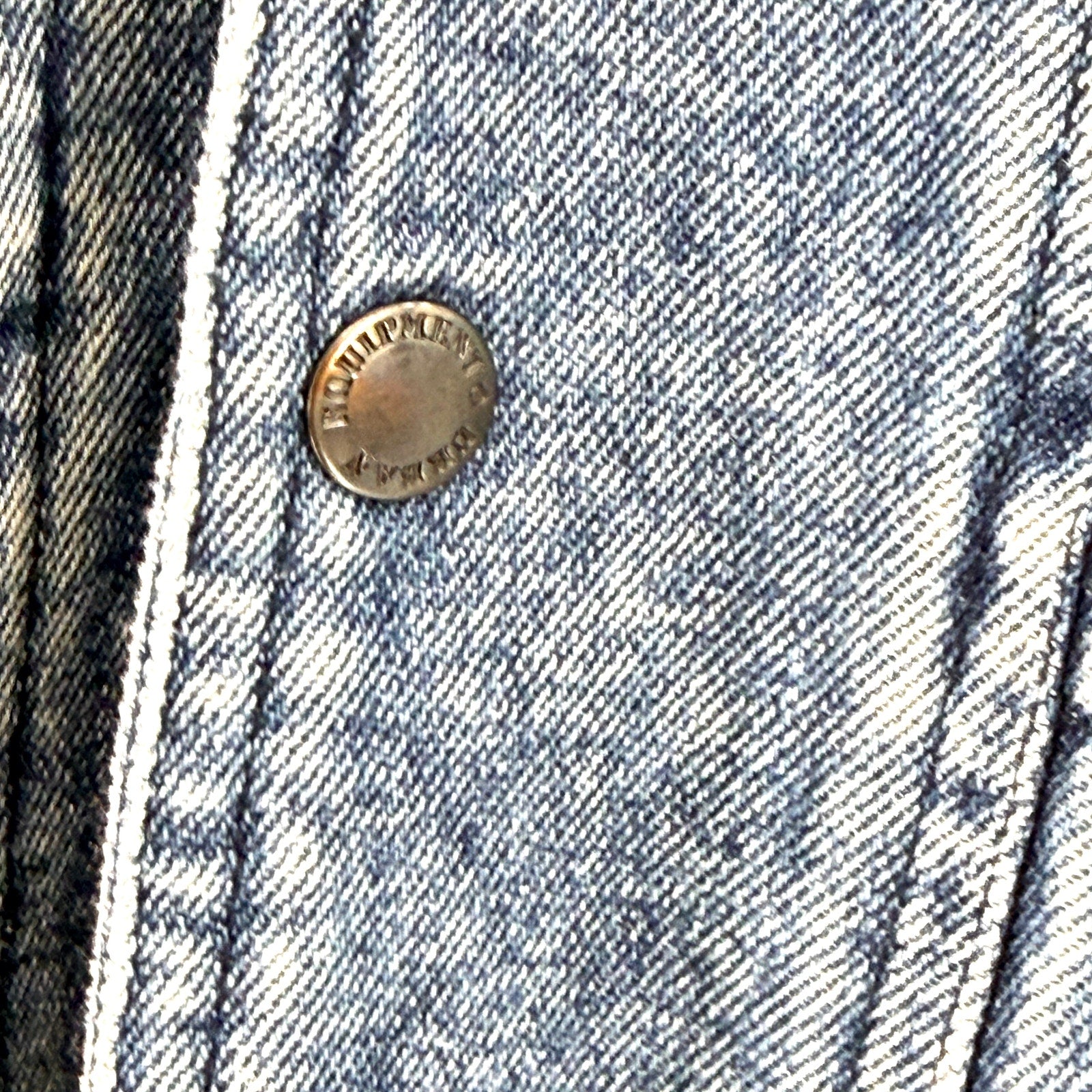 Vintage 80s Urban Equipment David Peyser Acid Wash Denim Bomber Jacket
