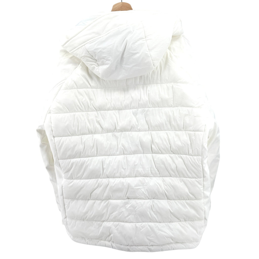 Michael Kors White Hooded Sporty Ski Puffer Parka Jacket