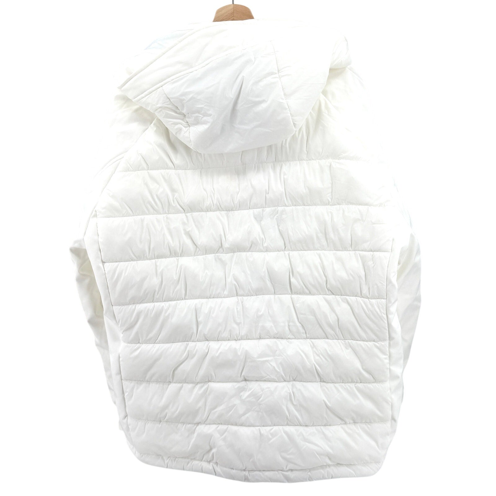 Michael Kors White Hooded Sporty Ski Puffer Parka Jacket