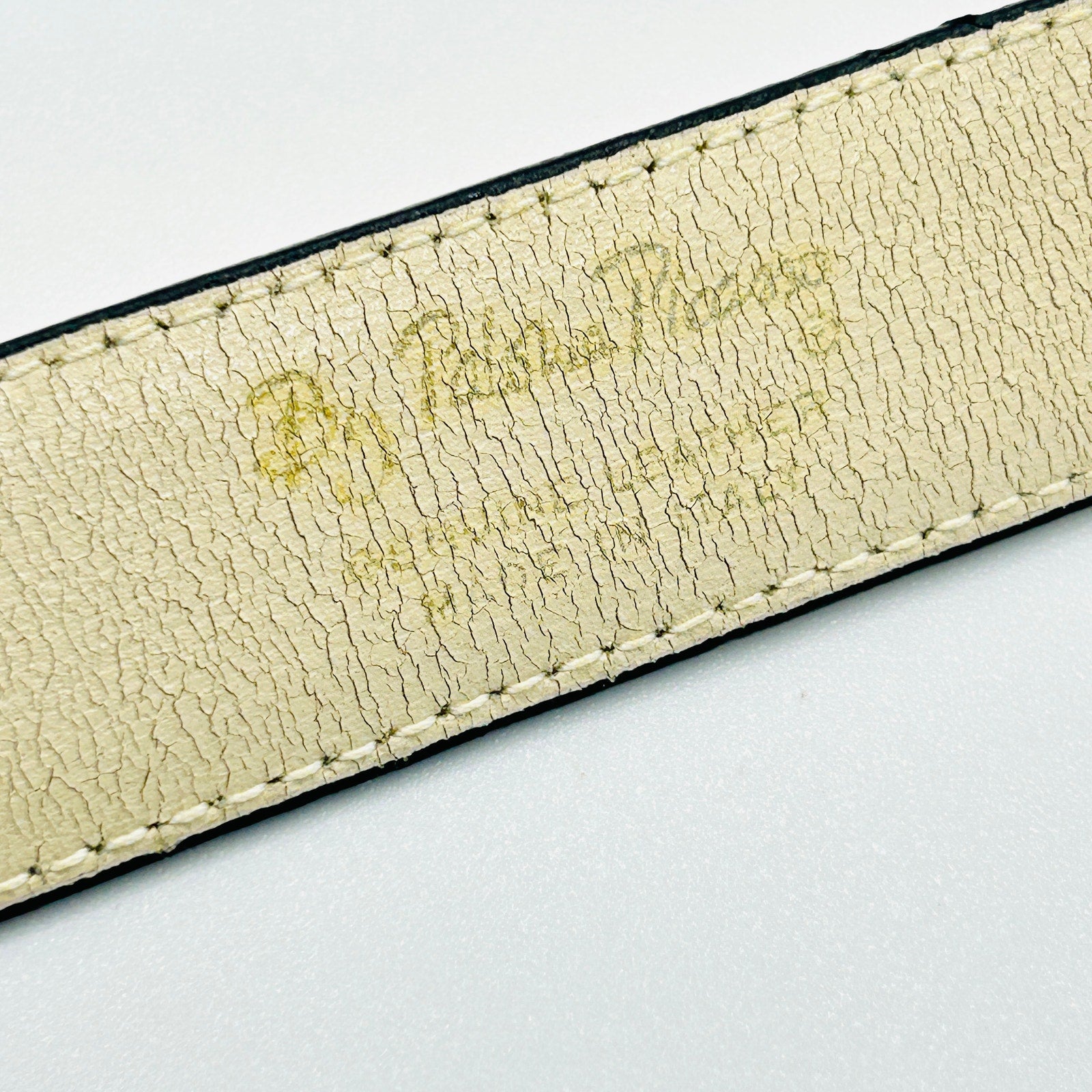 Vintage 80s/90s Paloma Picasso Gold Metallic Leather Chain Detail Belt