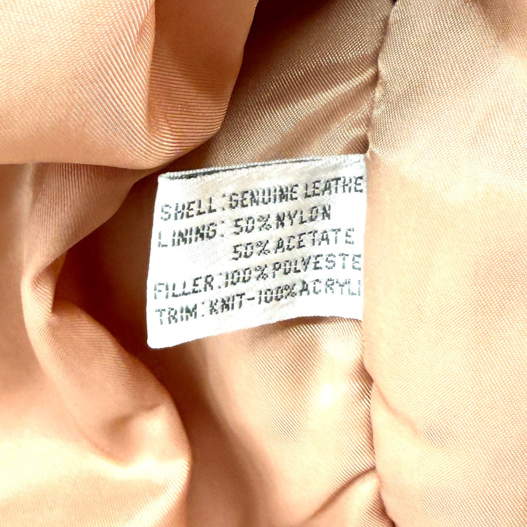 Vintage 80s Jonathan Grey Tan Genuine Leather Suede Bomber Jacket