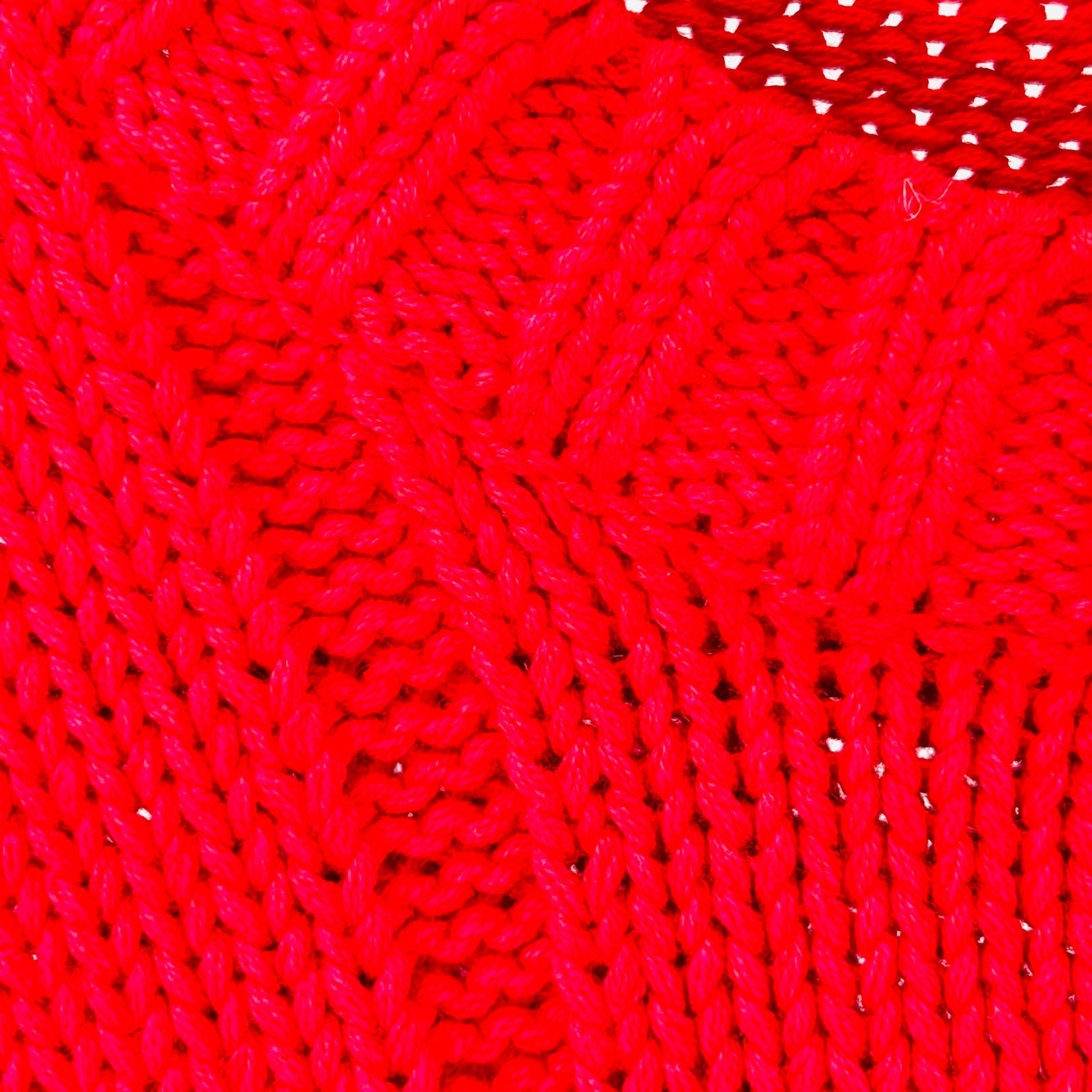 Vintage 90s Gap Red 100% Cotton Shaker Knit Blue Label Crewneck Sweater