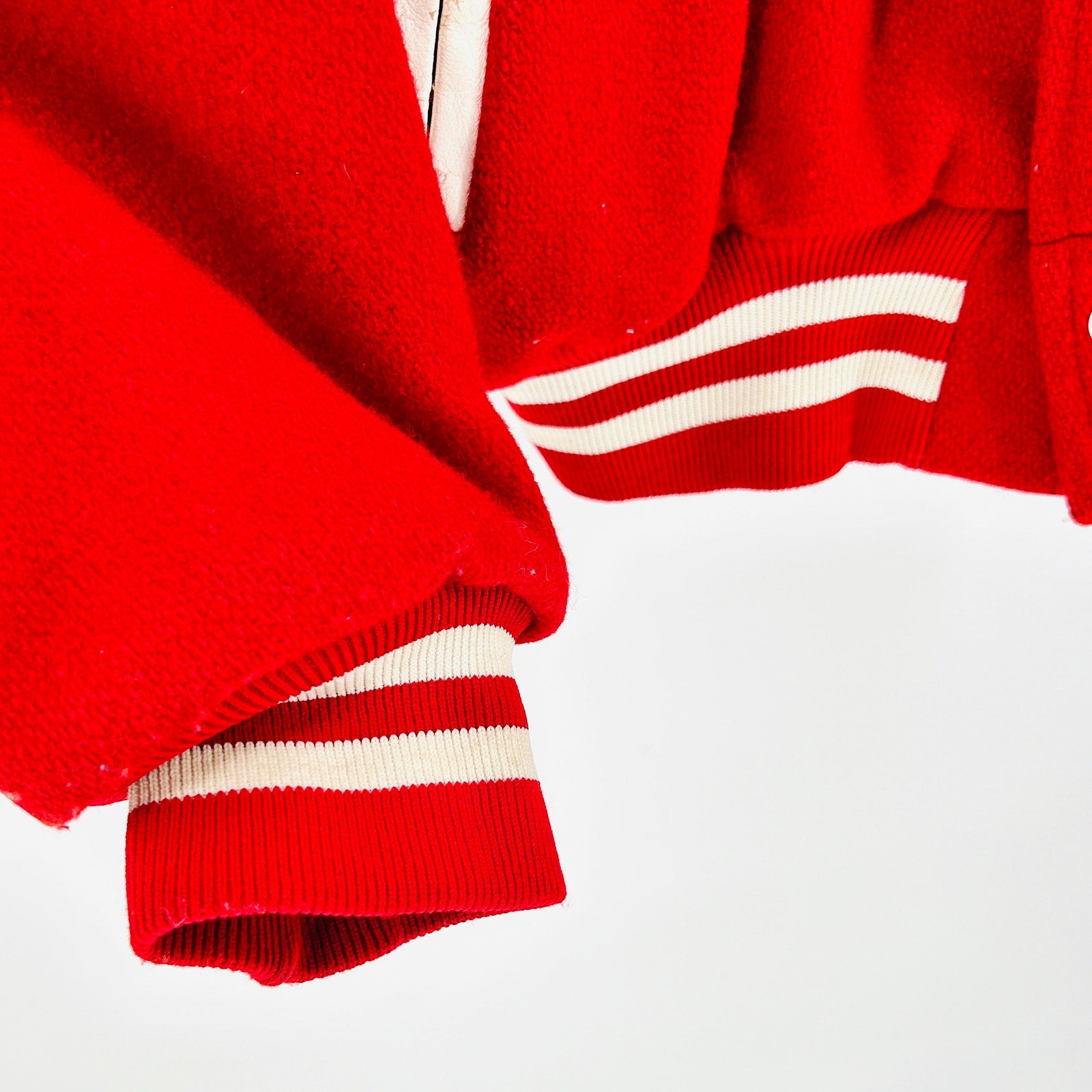 Vintage Y2K Rennoc Red White Marching Band Varsity Jacket
