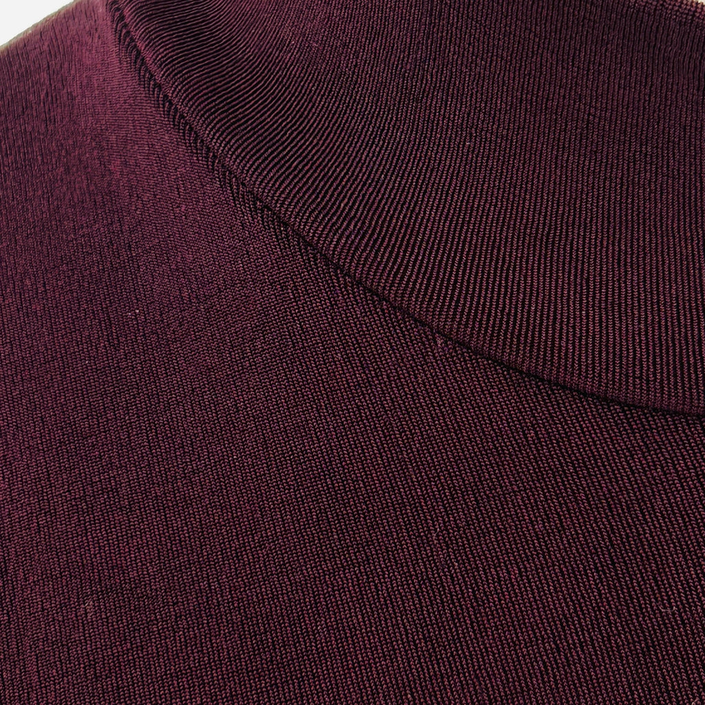 Vintage 90s Double D Ranch Burgundy Western Asymmetrical Mock Neck Maxi Dress