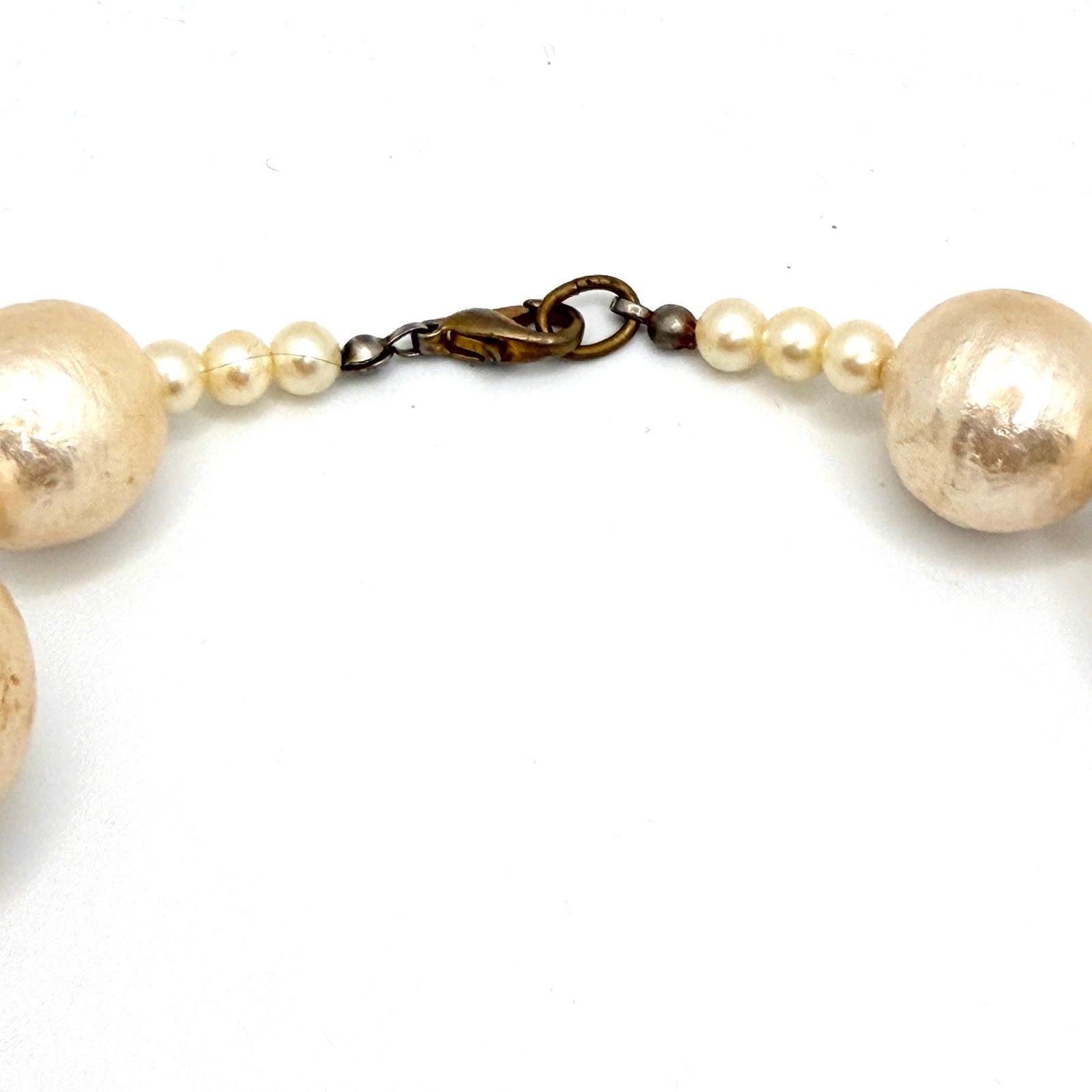 Vintage 90s Mother of Pearl Chunky Oversized Statement Necklace