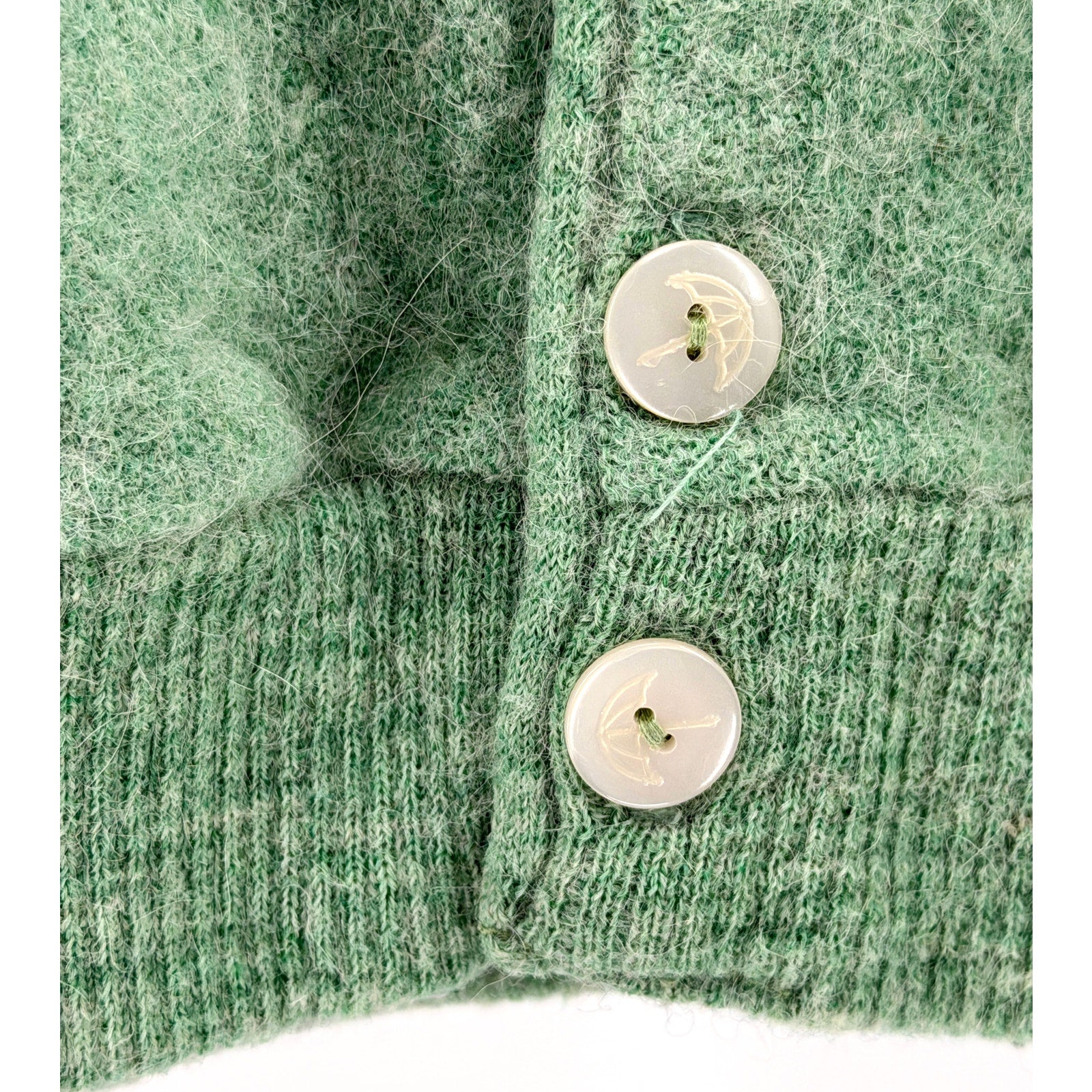 Vintage 60s Arnold Palmer Mint Green Retro Golf Preppy Cardigan Sweater
