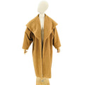 Vintage 1950s Royal Alpaca Camel Oversized Shawl Collar Coat