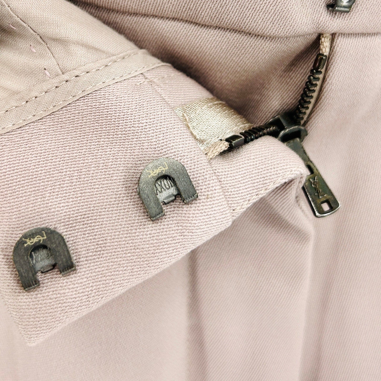 Vintage 90s Yves Saint Laurent Rive Gaunche Mauve Wool Blazer Trouser Power Suit