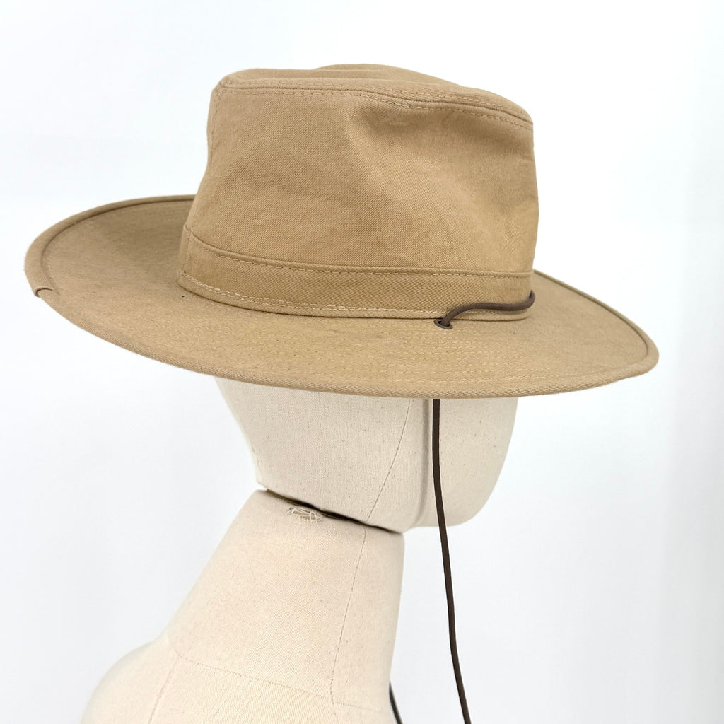 Vintage 90s Henschel Hat Co. Khaki Outdoorsman Fedora Hat