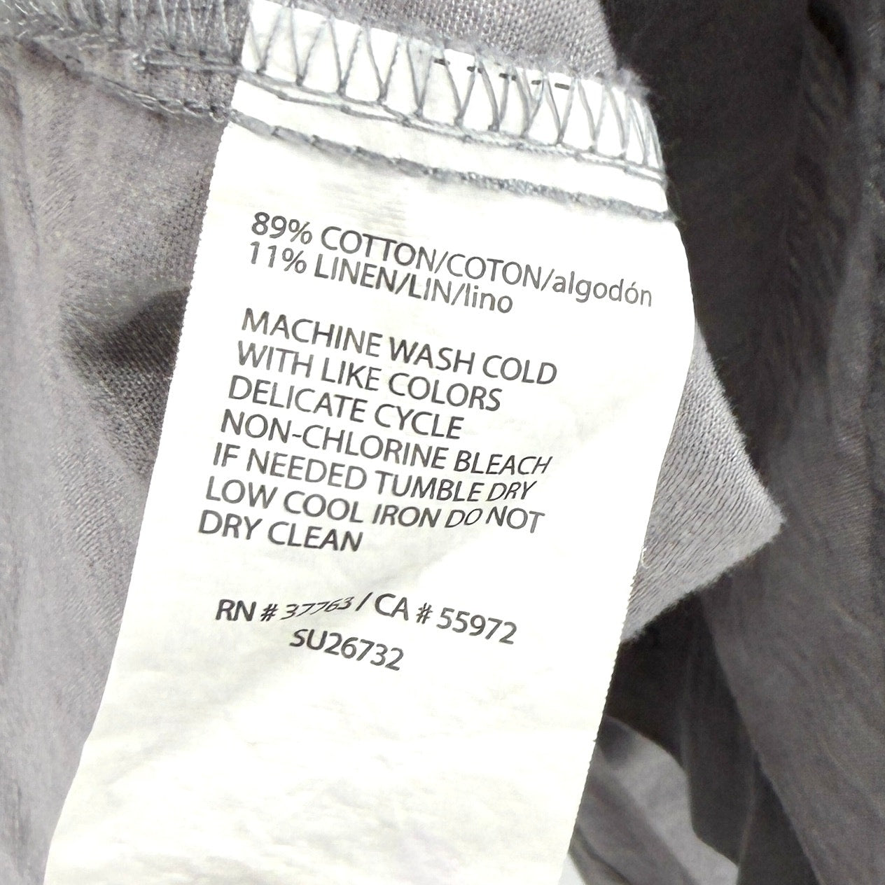 Cubavera Grey Guayabera Two Pocket Camp Shirt
