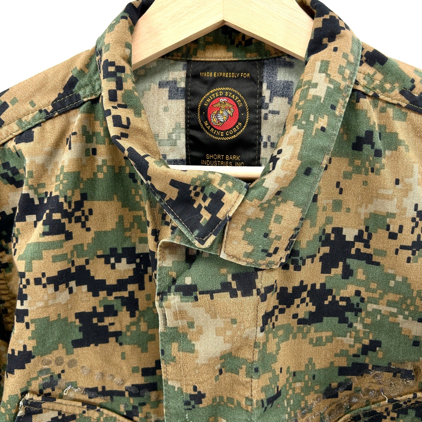 Vintage Y2K US Marines MARPAT Digital Camo Custom Cropped Jacket