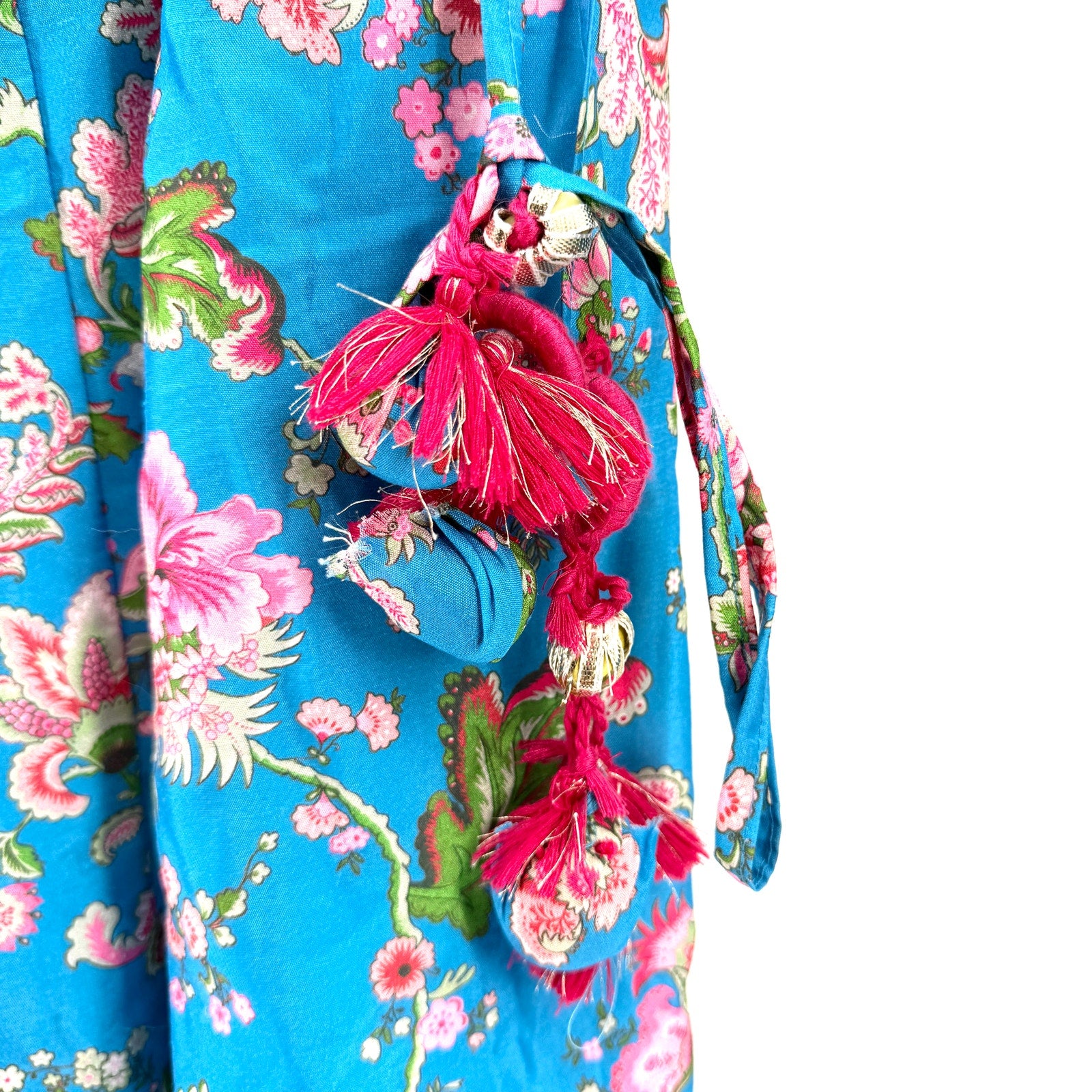 XL Love by Janasya Teal Blue Pink Floral Lehenga Maxi Skirt