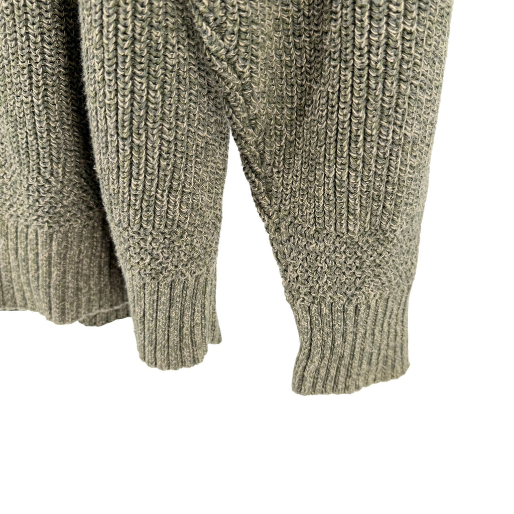Vintage 90s RedHead Olive Green Waffle Knit Henley Sweater