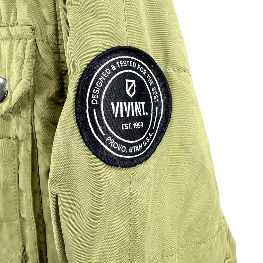 Vivint Olive Green Utility Hooded Snowboard Jacket