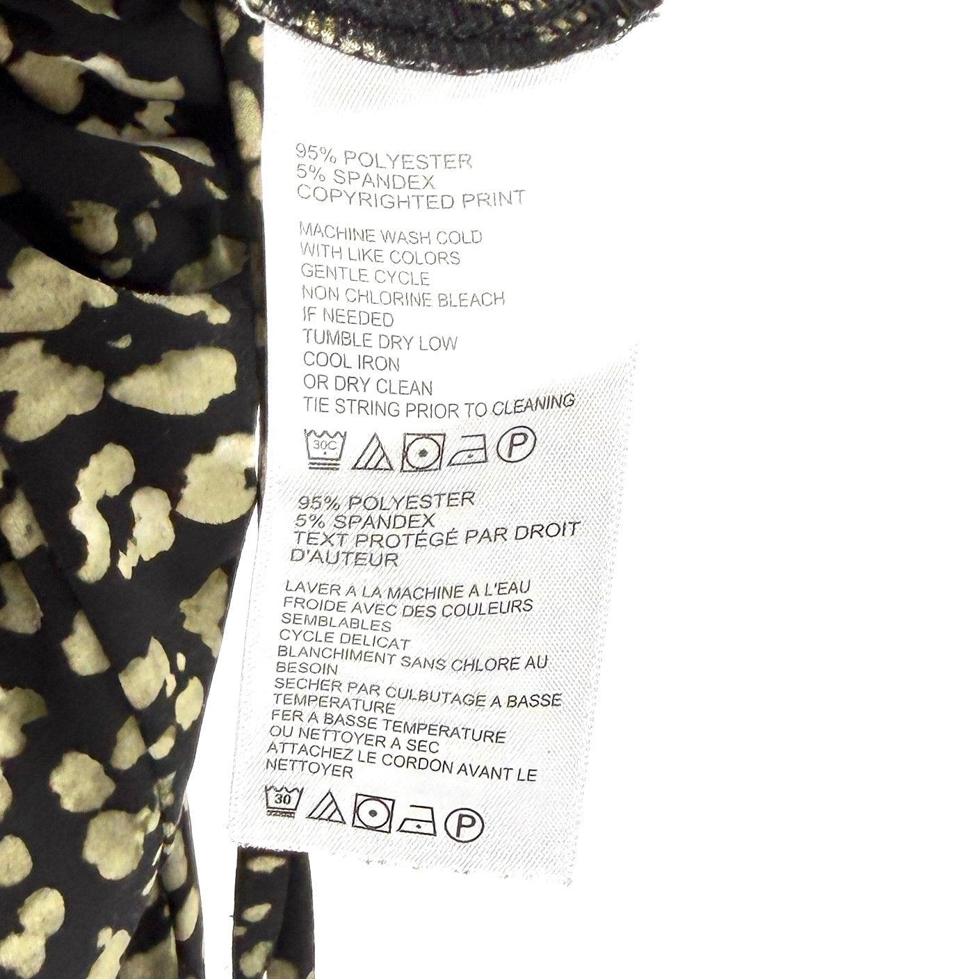 Tommy Bahama Black Green Leopard Print Wide Leg Stretch Jumpsuit