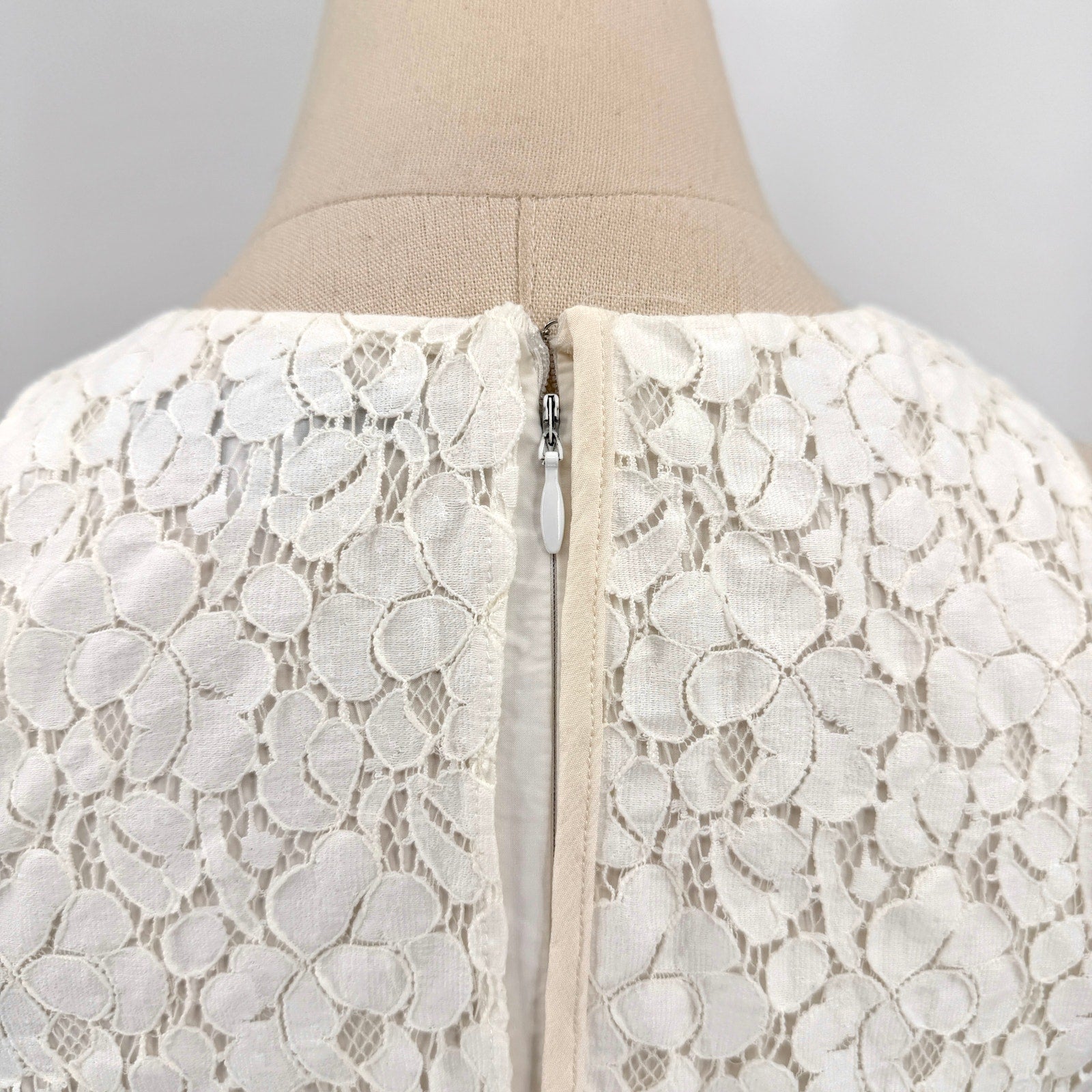 Derek Lam 10 Crosby White Cotton Lace Fringe Mini Dress
