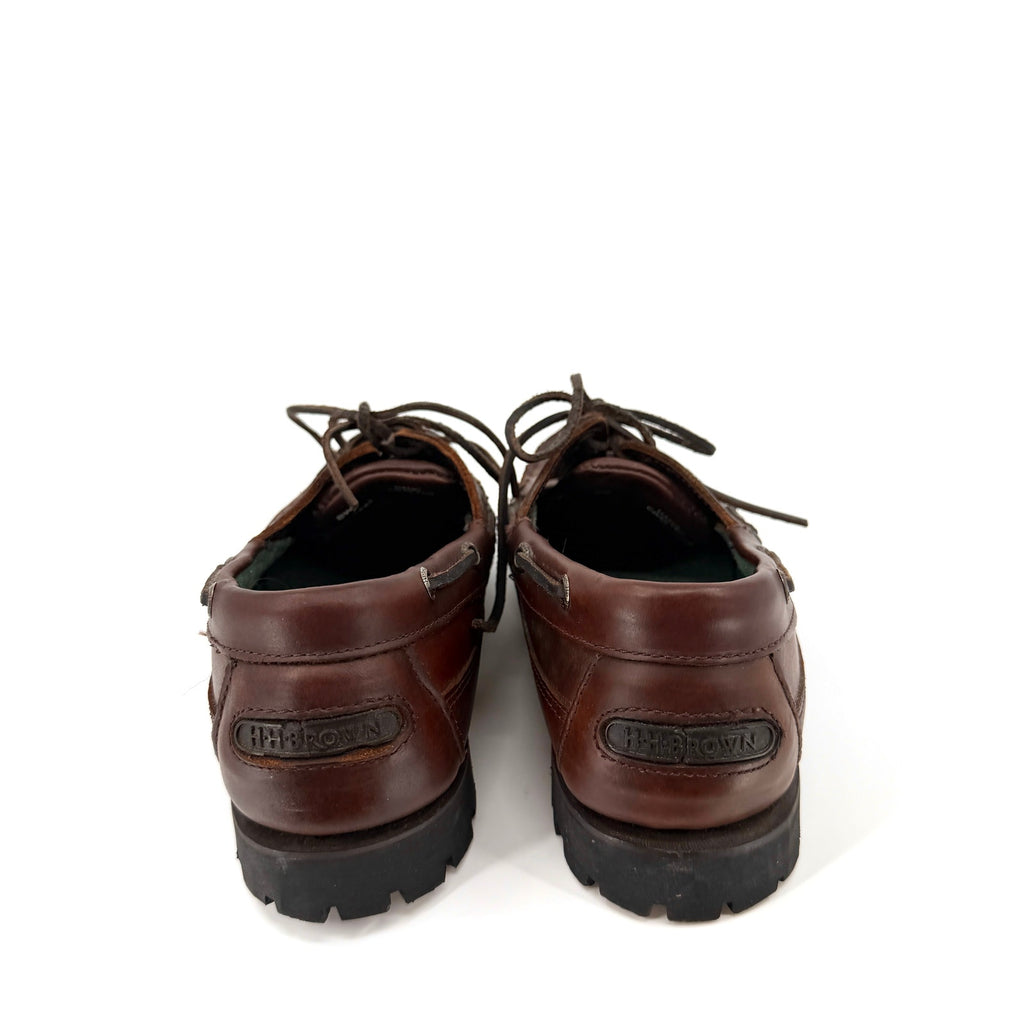 Vintage 90s H.H. Brown Leather GORE-TEX Waterproof Lug Sole Loafers