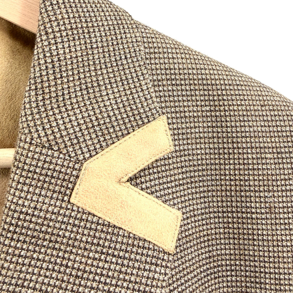 Vintage Y2K Austin Reed Curious Man Brown Silk Wool Blazer