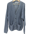Vintage 90s Basix Fenn Wright Manson Indigo Grunge Chunky Cardigan Sweater