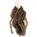 Sissily Designs Brown Faux Fur Velvet Lined Bridal Wrap