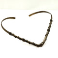 Vintage 90s Sterling Silver Wire Wrapped V Neck Collar Choker Necklace