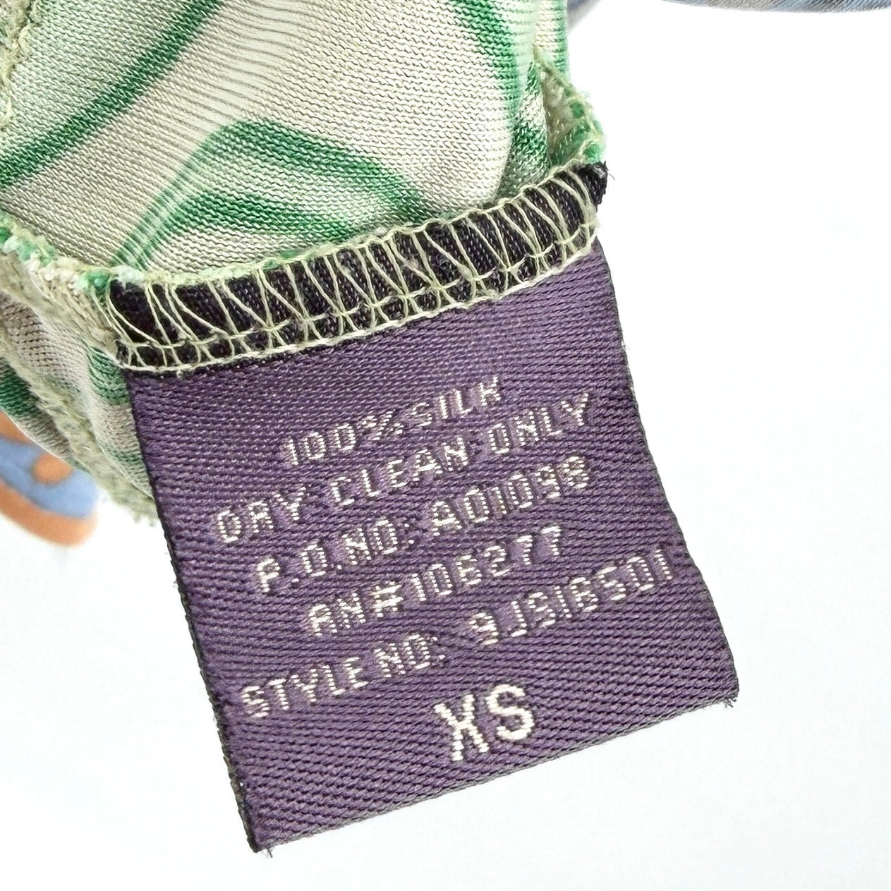 Vintage Y2K Hale Bob Green 100% Silk Graphic Print Polo Mini Dress