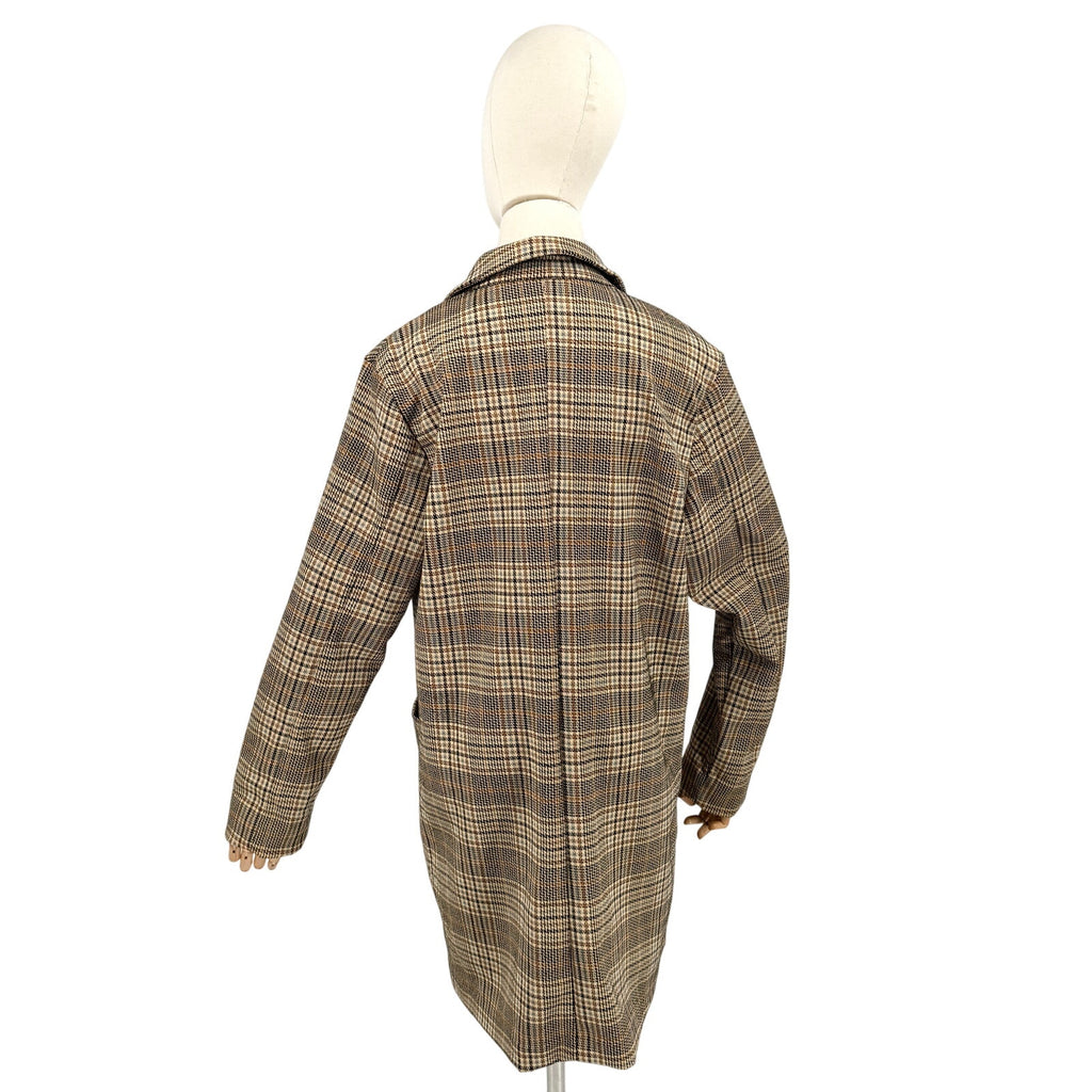 Philosophy Republic Clothing Brown Plaid Longline Blazer