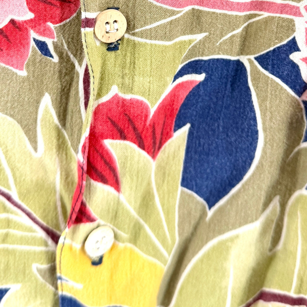 Vintage 90s Cooke Street Liberty House Hawaiian Aloha Tropical Floral Shirt