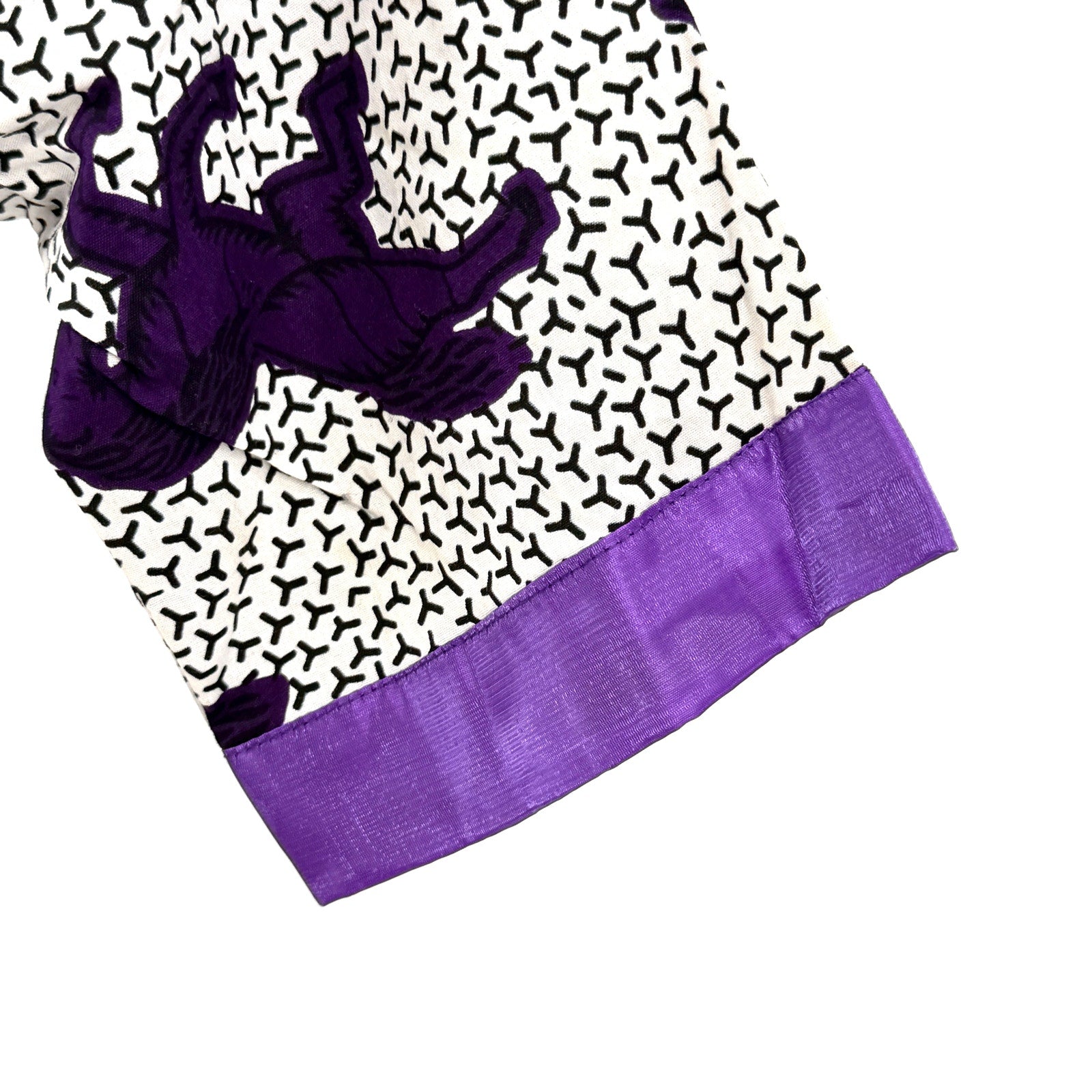 Handmade Purple Horse African Wax Print Cotton Maxi Dress