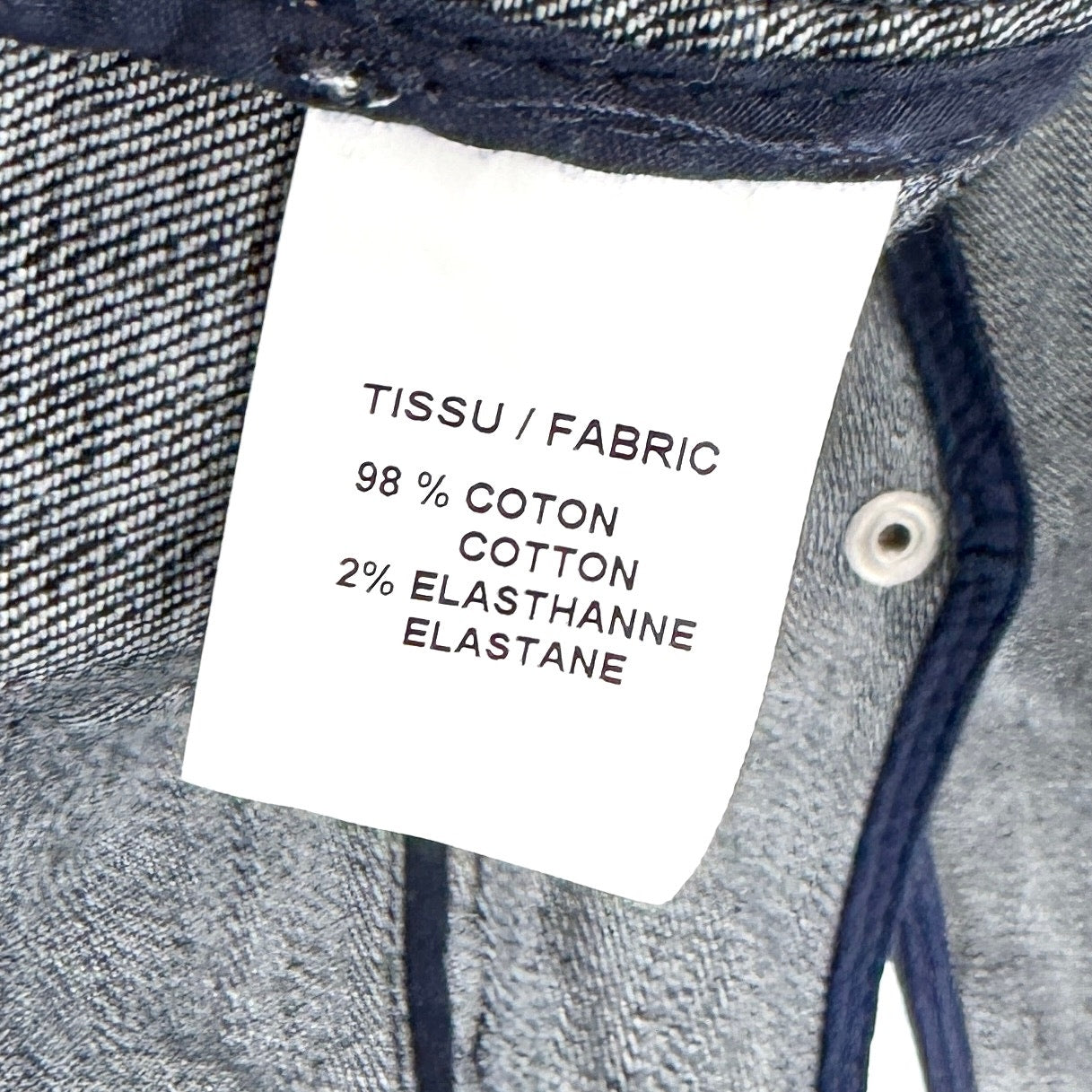 Lauren Vidal Blue Denim Zip Pocket Vest