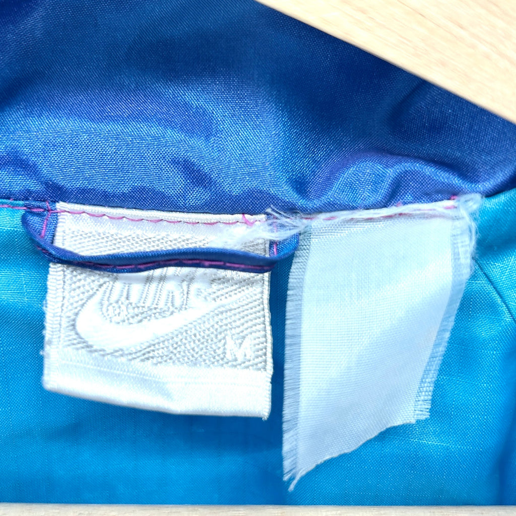 Vintage 90s Nike Blue Iridescent Full Zip Athletic Windbreaker Jacket
