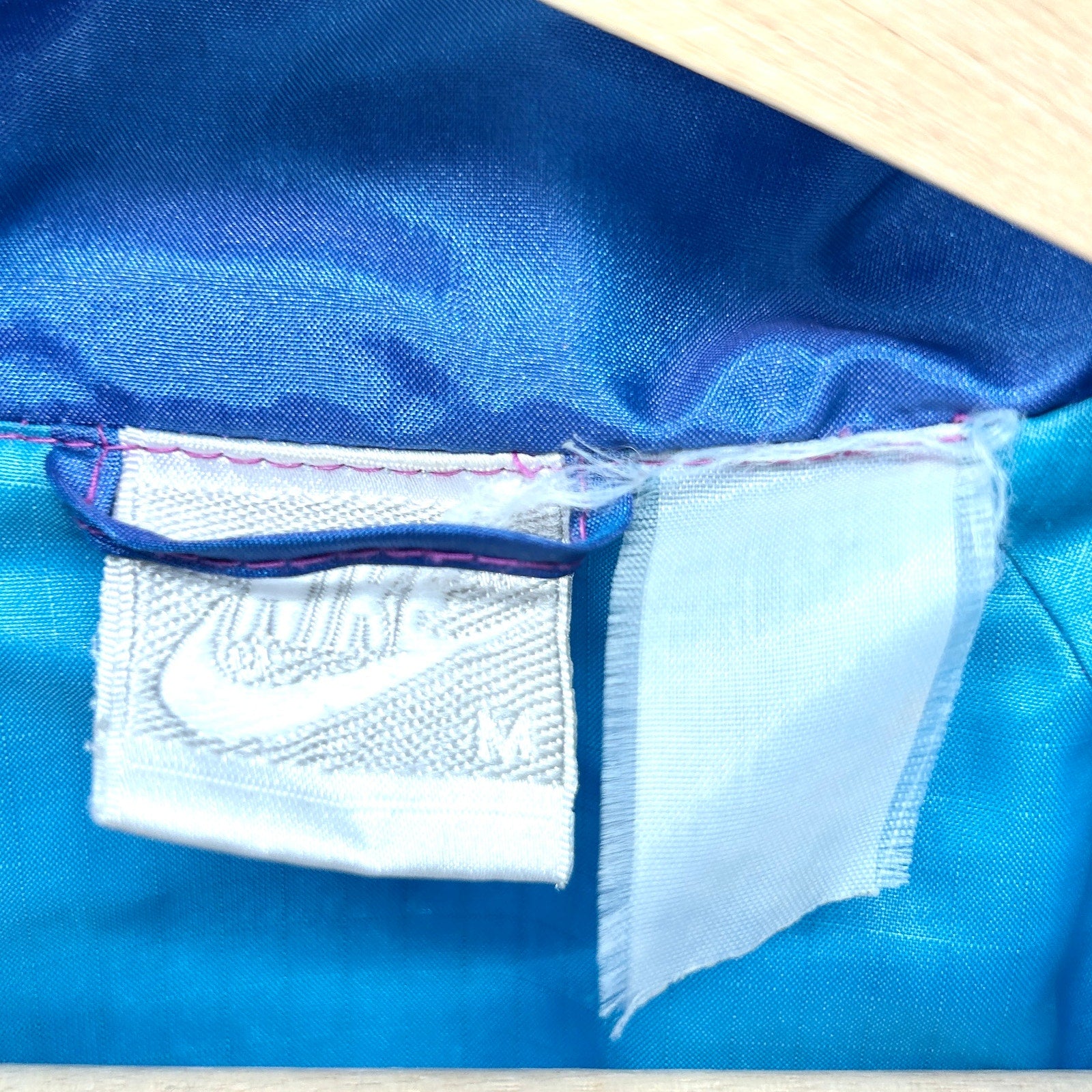 Vintage 90s Nike Blue Iridescent Full Zip Athletic Windbreaker Jacket