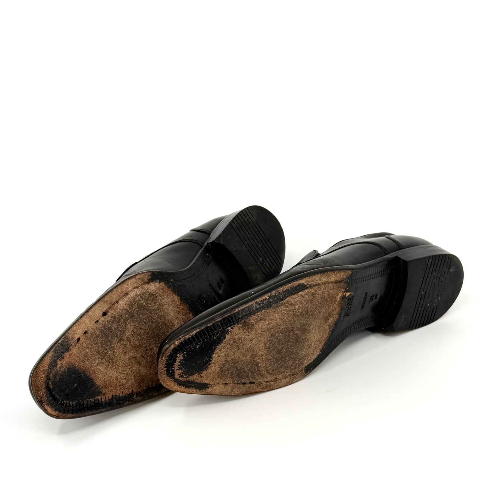 Hugo Boss Black Genuine Leather Minimalist Office Career Loafers
