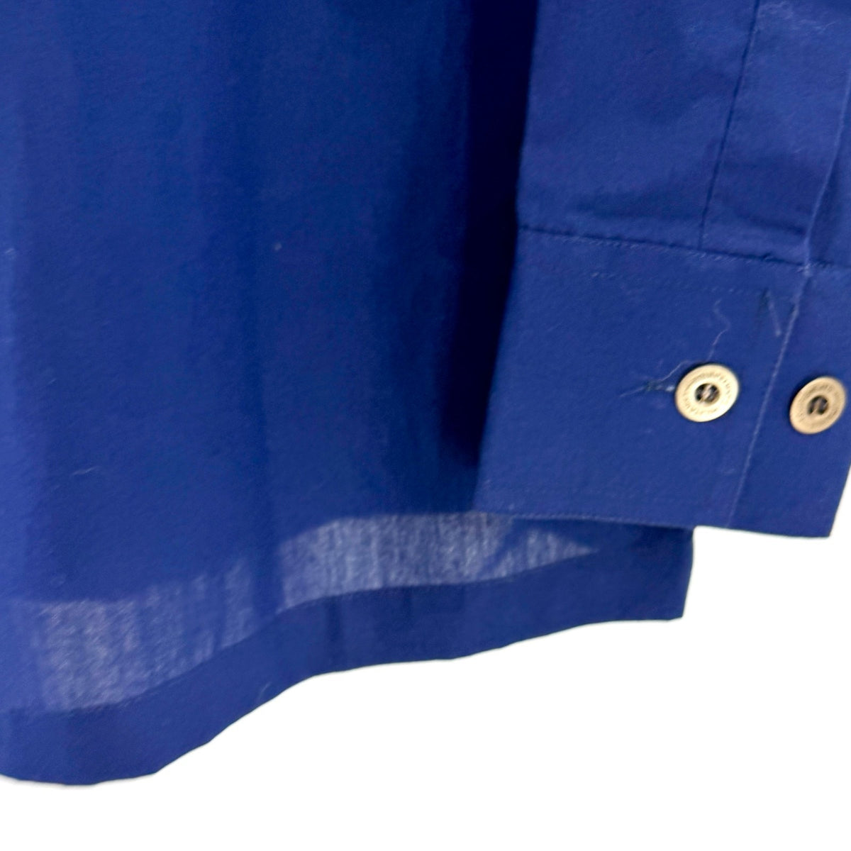 Vintage 70s Damon Blue Military Epaulette Shirt