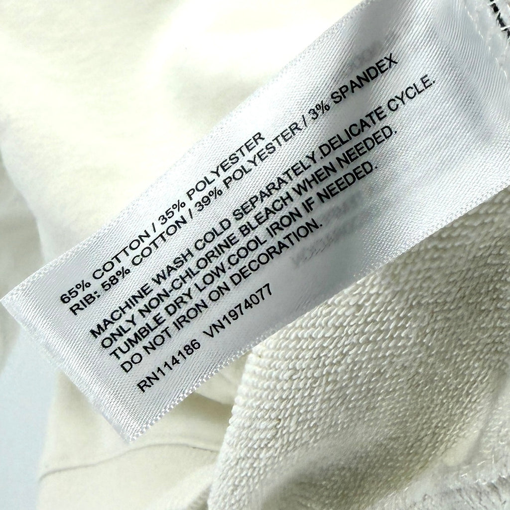 Prince Pickleball White Sporty Half Zip Cropped Sweatshirt