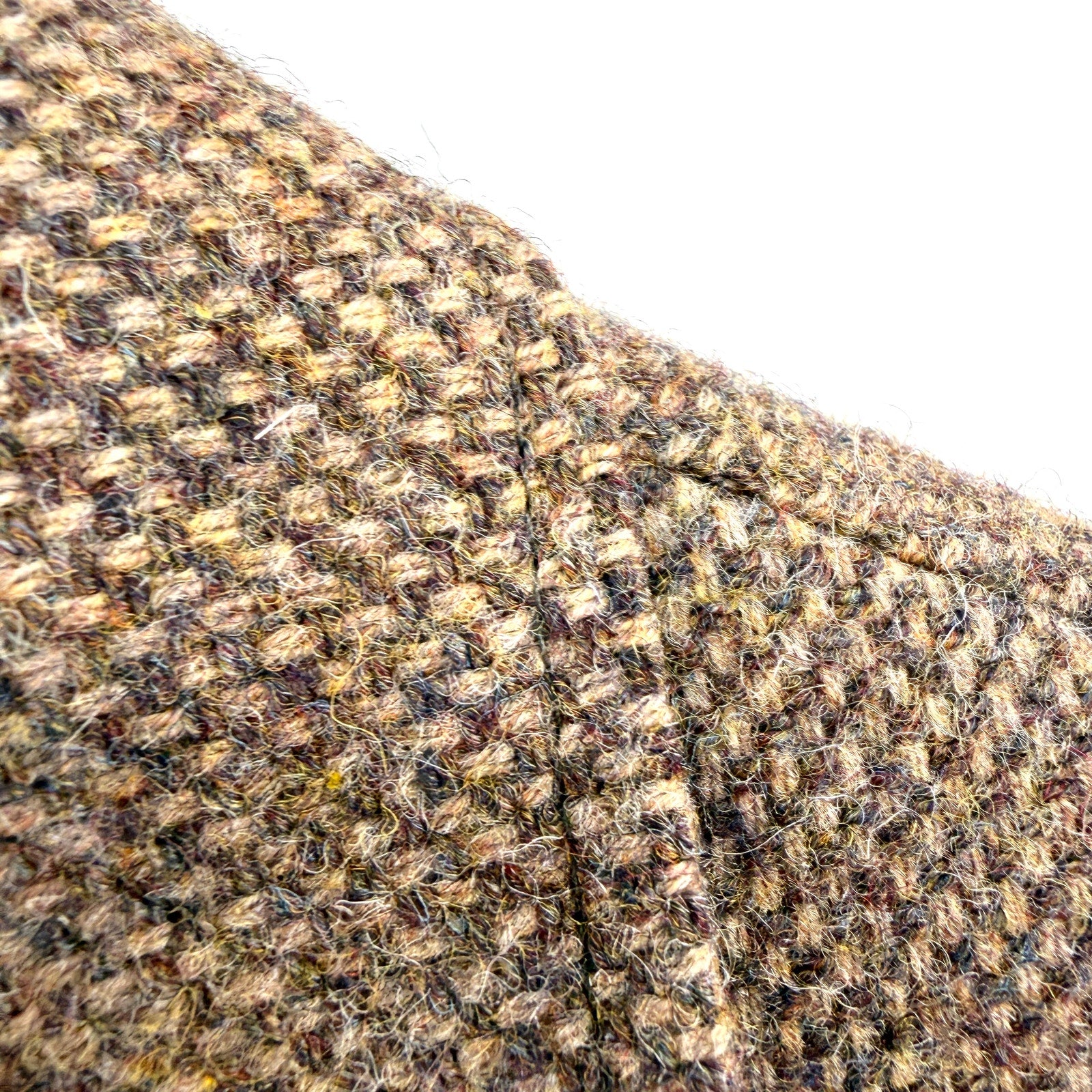 Vintage 80s Austin Reed Brown 100% Wool Tweed Suede Elbow Patch Blazer