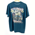 2016 Sturgis Black Hills Rally South Dakota Blue Green Graphic T-Shirt