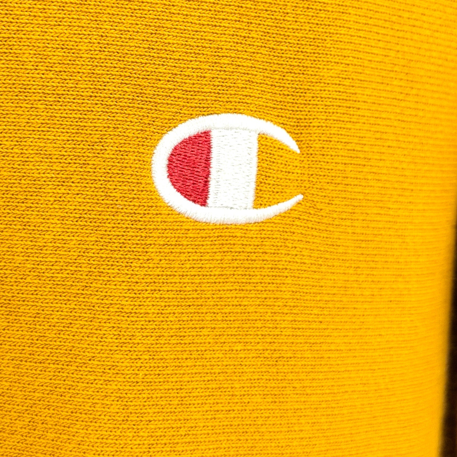 Champion Mustard Yellow Cropped Reverse Weave Crewneck Sweatshirt
