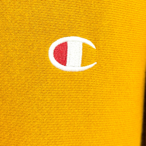 Champion Mustard Yellow Cropped Reverse Weave Crewneck Sweatshirt