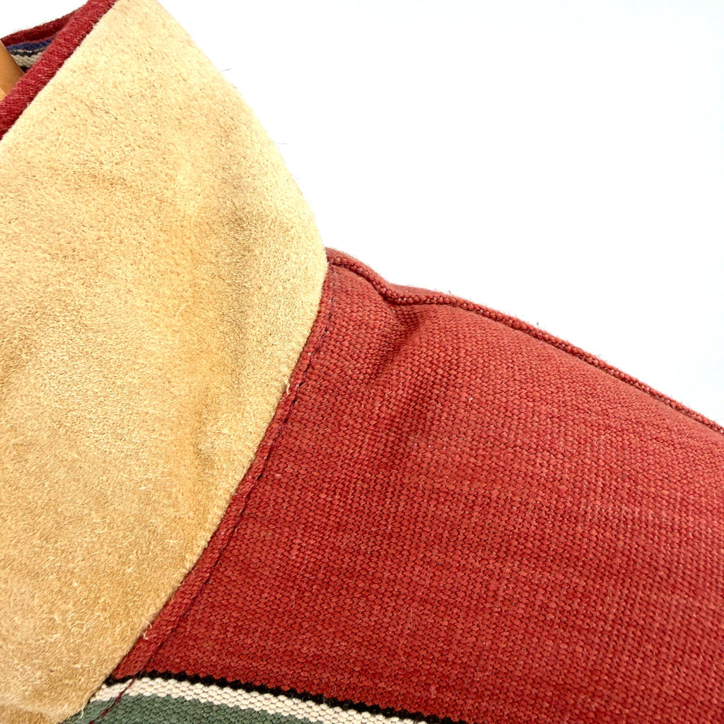 Vintage 90s Double D Ranchwear Multi 100% Cotton Western Suede Fringe Jacket