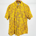 NWOT True Grit Men’s Mustard Yellow Tropical Hawaiian Short Sleeve Shirt