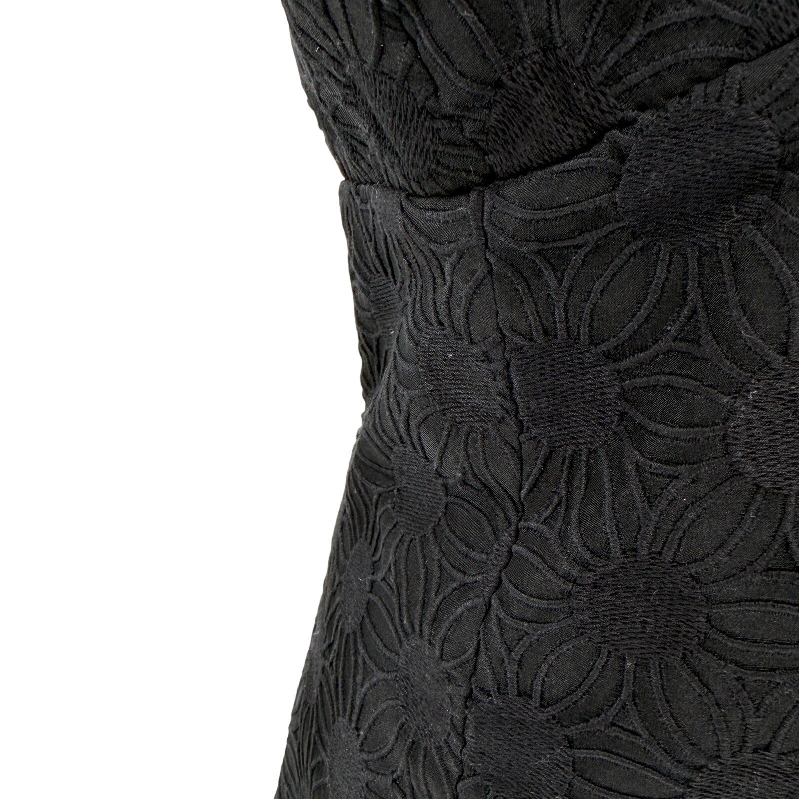 Vintage Y2K Milly for Bergdorf Goodman Floral Lace Scalloped Mini Dress