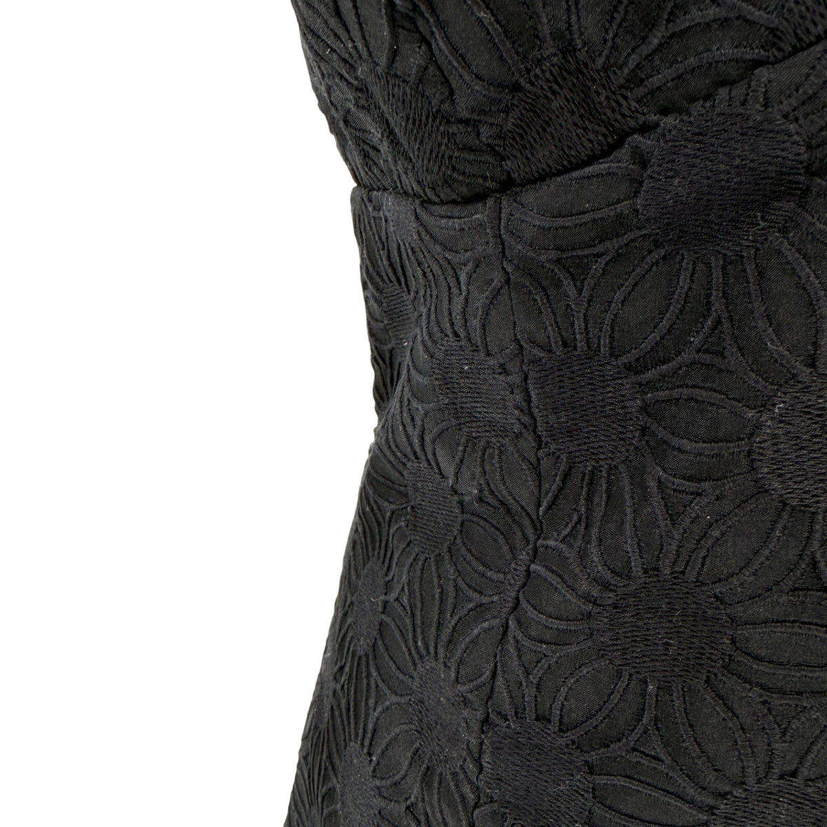 Vintage Y2K Milly for Bergdorf Goodman Floral Lace Scalloped Mini Dress