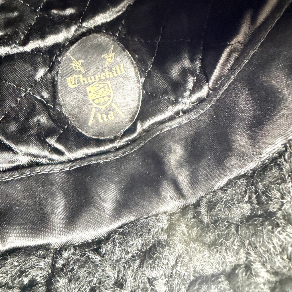 Vintage 70s North King Black 100% Wool Curly Cossack Ambassador Hat