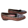 Donald Pliner Pink Purple Snake Pattern Genuine Leather Loafers Flats