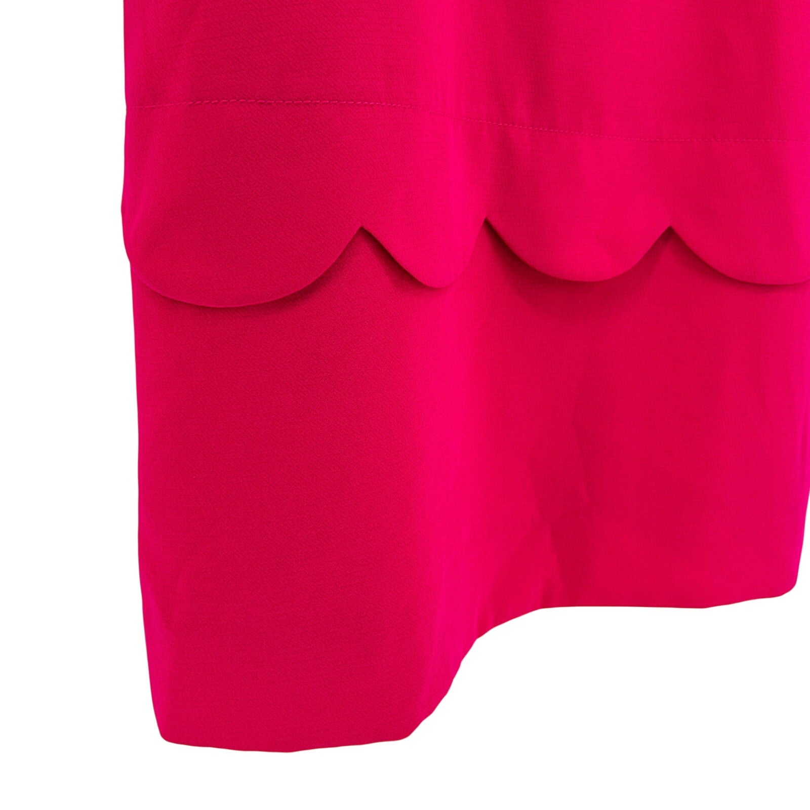 Kate Spade Hot Pink Scalloped Tiered Shift Dress