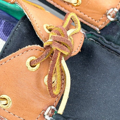 Milly for Sperry Navy Blue Brown Leather Boat Shoes